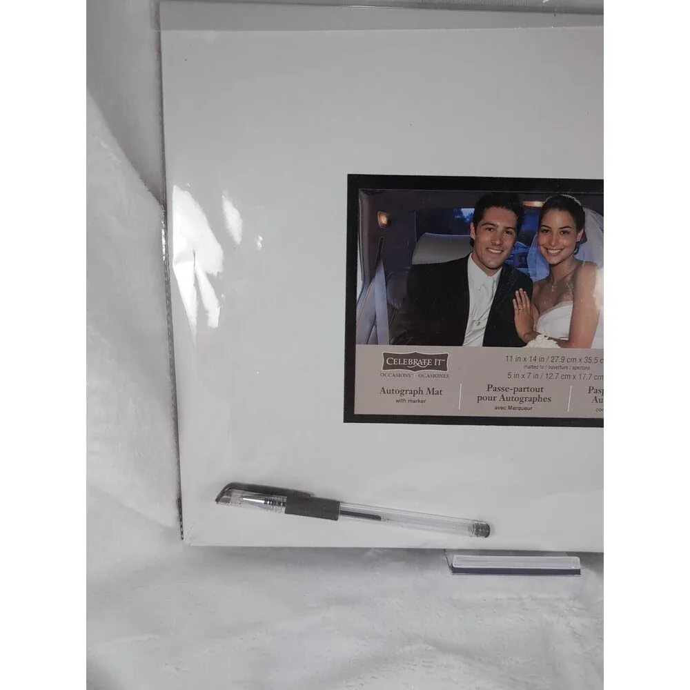 Celebrate It Signature Autograph Mat With Pen For Any Special Occasion